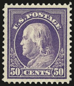 Sale 967, Lot 4744, 1912-14 Washington-Franklin Issue (Scott 405-423)