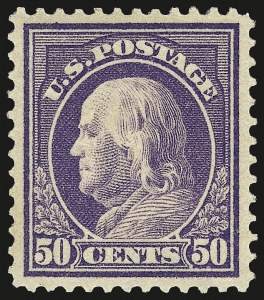 Sale 967, Lot 4745, 1912-14 Washington-Franklin Issue (Scott 405-423)