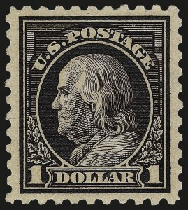 Sale 967, Lot 4810, 1913-15 Washington-Franklin Issues (Scott 424-461)
