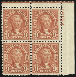 Sale 967, Lot 4964, 1922-29 Issues (Scott 574-648)