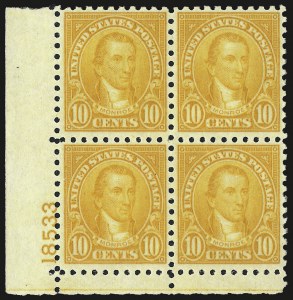 Sale 967, Lot 4966, 1922-29 Issues (Scott 574-648)