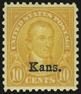 Sale 967, Lot 5001, Kans.-Nebr. Overprints (Scott 659-678)