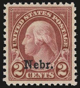 Sale 967, Lot 5003, Kans.-Nebr. Overprints (Scott 659-678)
