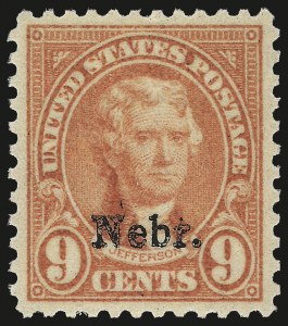 Sale Number 967, Lot Number 5011, Kans.-Nebr. Overprints (Scott 659-678)
