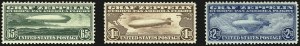 Sale 967, Lot 5043, Air Post Graf Zeppelin Issue (Scott C13-C15)
