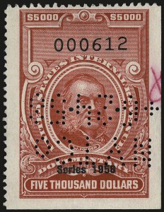 Sale 967, Lot 5262, Revenues (Second and Later Issues)