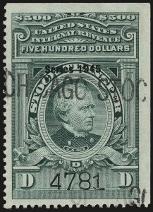 Sale 967, Lot 5274, Revenues (Proprietary and Stock Transfer)