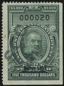 Sale 967, Lot 5276, Revenues (Proprietary and Stock Transfer)