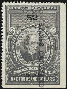 Sale 967, Lot 5317, Revenues (Silver Tax)