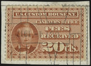 Sale 967, Lot 5328, Revenues (Narcotics, Customs Fee, Revenue Stamped Paper)