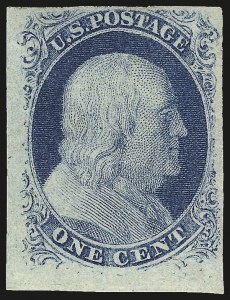 Sale 968, Lot 12, 1851-56 Issue (Scott 5-17)