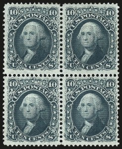 Sale 968, Lot 121, 1868 Regular-Production Grilled Issue (F Grill, Scott 92-100)