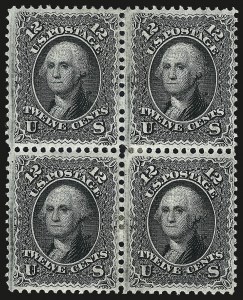 Sale 968, Lot 123, 1868 Regular-Production Grilled Issue (F Grill, Scott 92-100)