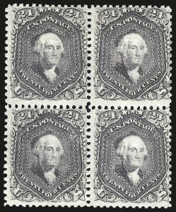 Sale 968, Lot 127, 1868 Regular-Production Grilled Issue (F Grill, Scott 92-100)