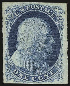 Sale 968, Lot 13, 1851-56 Issue (Scott 5-17)