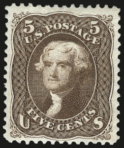 Sale 968, Lot 134, 1875 Re-Issue of 1861-66 Issue (Scott 102-111), including blocks of four