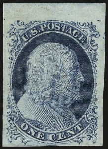 Sale Number 968, Lot Number 14, 1851-56 Issue (Scott 5-17)