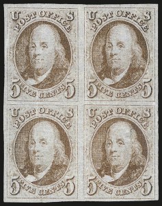 Sale 968, Lot 3, 1847 Issue (Scott 1-2)