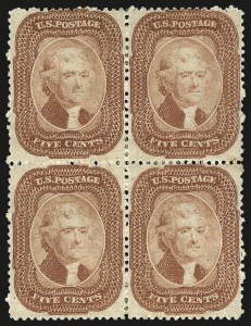 Sale 968, Lot 34, 1857-60 Issue (Scott 18-39)