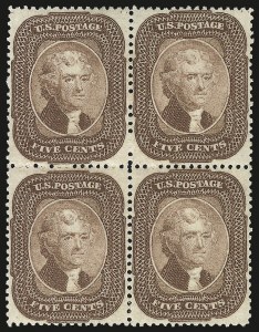 Sale 968, Lot 39, 1857-60 Issue (Scott 18-39)
