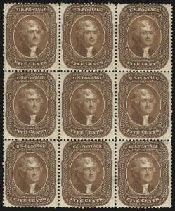 Sale 968, Lot 41, 1857-60 Issue (Scott 18-39)