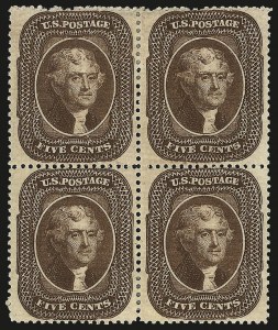 Sale 968, Lot 43, 1857-60 Issue (Scott 18-39)