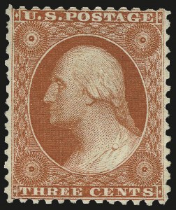 Sale 968, Lot 56, 1875 Reprint of 1857-60 Issue (Scott 40-47)