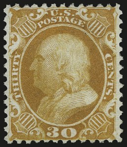 Sale 968, Lot 61, 1875 Reprint of 1857-60 Issue (Scott 40-47)