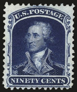 Sale 968, Lot 62, 1875 Reprint of 1857-60 Issue (Scott 40-47)