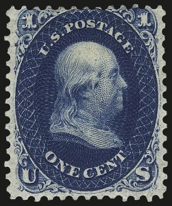 Sale 968, Lot 64, 1861 First Designs and Colors (Scott 55-61)