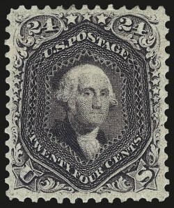 Sale 968, Lot 67, 1861 First Designs and Colors (Scott 55-61)