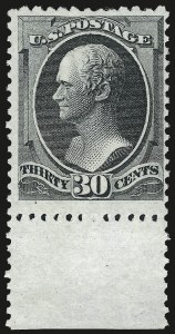 Sale 968A, Lot 211, 1875 Continental Bank Note Co. Special Printing (Scott 168-180)