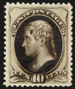 Sale 968A, Lot 222, 1879 American Bank Note Co. Issue (Scott 182-191)