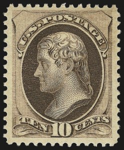 Sale 968A, Lot 223, 1879 American Bank Note Co. Issue (Scott 182-191)