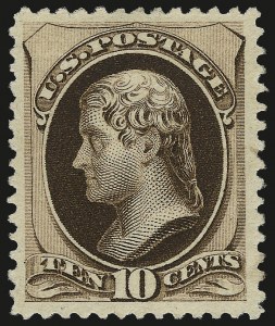 Sale 968A, Lot 233, 1880-83 American Bank Note Co. Special Printing (Scott 192-211D)