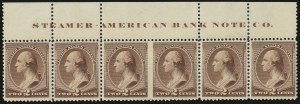 Sale 968A, Lot 243, 1880-83 American Bank Note Co. Special Printing (Scott 192-211D)