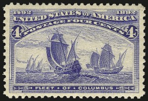 Sale 968A, Lot 278, 1893 Columbian Issue (Scott 230-245)