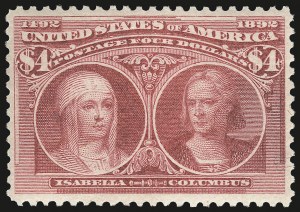 Sale 968A, Lot 293, 1893 Columbian Issue (Scott 230-245)