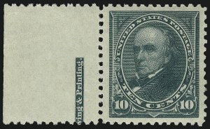 Sale 968A, Lot 309, 1894 Unwatermarked Bureau Issue (Scott 246-263)