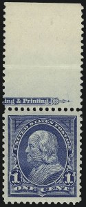 Sale 968A, Lot 315, 1895-98 Watermarked Bureau Issue (Scott 264-278)