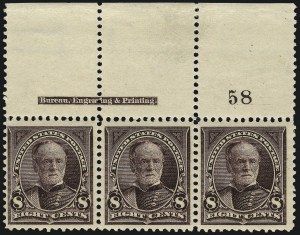 Sale 968A, Lot 327, 1895-98 Watermarked Bureau Issue (Scott 264-278)