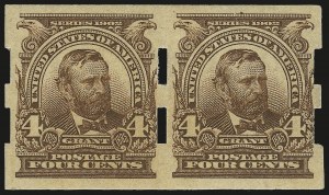 Sale 968B, Lot 389, 1902-08 Issue (Scott 314A single, pair and line pair)
