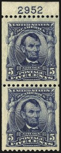 Sale 968B, Lot 397, 1902-08 Issue (Scott 315-318)