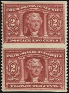 Sale 968B, Lot 419, 1904 Louisiana Purchase, Jamestown Issues (Scott 323-330)