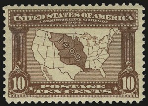 Sale 968B, Lot 422, 1904 Louisiana Purchase, Jamestown Issues (Scott 323-330)