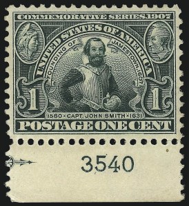 Sale 968B, Lot 423, 1904 Louisiana Purchase, Jamestown Issues (Scott 323-330)