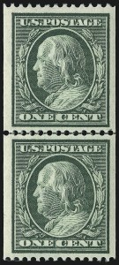 Sale 968B, Lot 437, 1908-10 Washington-Franklin Issues (Scott 331-356)
