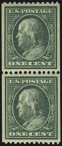 Sale Number 968B, Lot Number 438, 1908-10 Washington-Franklin Issues (Scott 331-356)