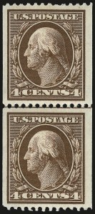 Sale 968B, Lot 443, 1908-10 Washington-Franklin Issues (Scott 331-356)