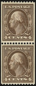 Sale 968B, Lot 444, 1908-10 Washington-Franklin Issues (Scott 331-356)